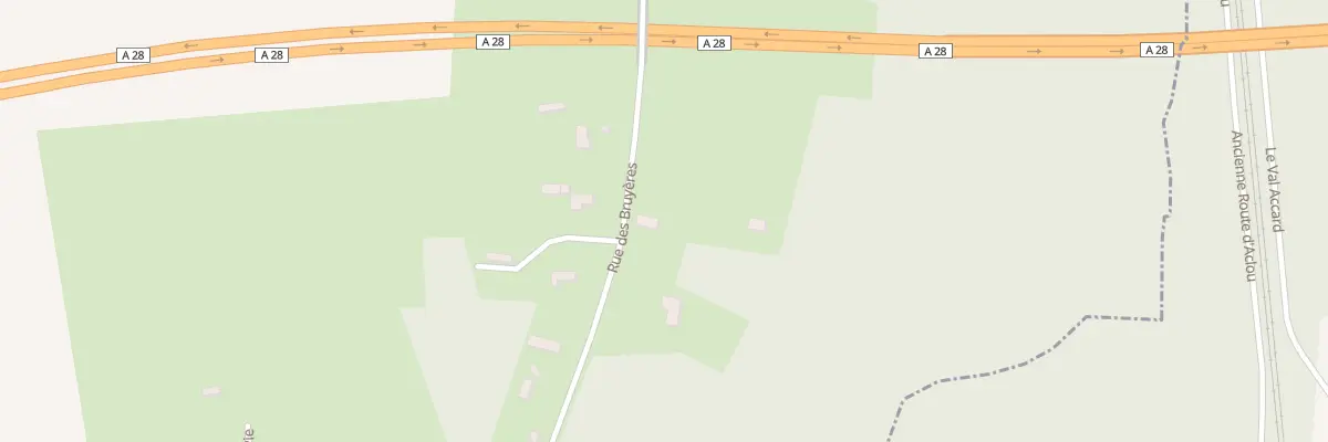Plan du 43 Rue des Bruyères à Aclou