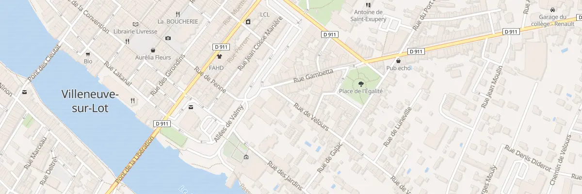 Plan du 5 Rue de Velours à Villeneuve-sur-Lot