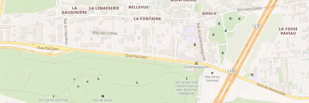 Plan du 160 Quai Paul Bert à Tours
