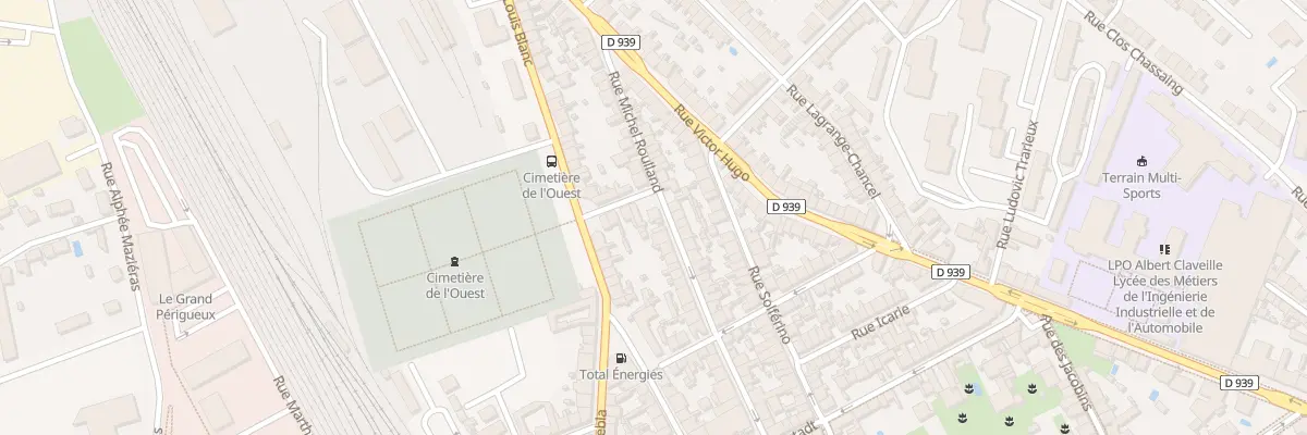 Plan du 45 Rue Michel Roulland à Périgueux