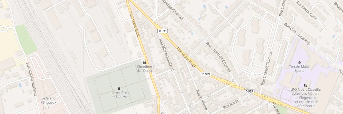 Plan du 60 Rue Michel Roulland à Périgueux