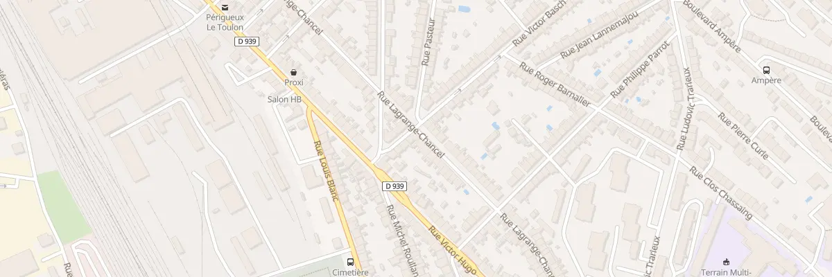 Plan du 12 Rue Victor Basch à Périgueux
