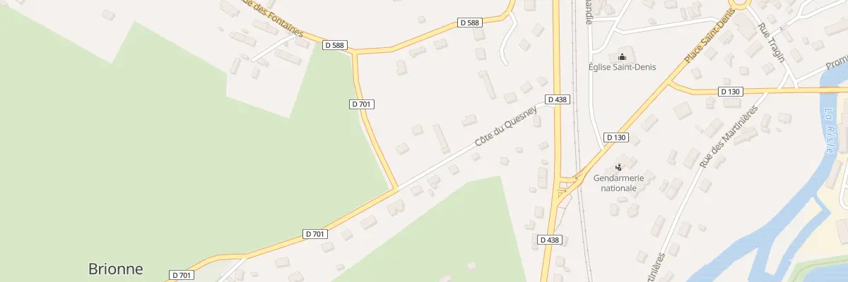 Plan du 9 Côte du Quesney à Brionne
