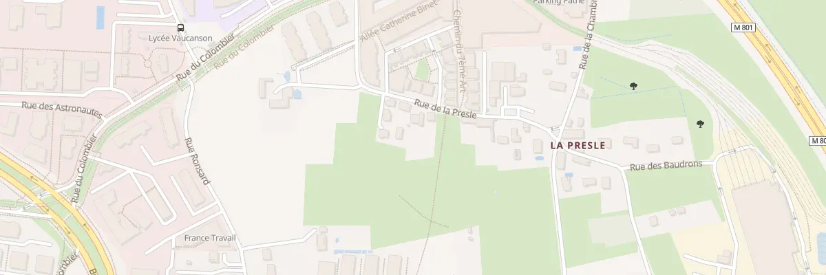 Plan du 202 Rue de la Presle à Tours