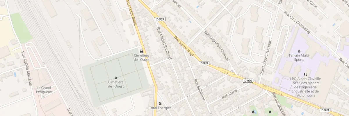 Plan du 50 Rue Michel Roulland à Périgueux