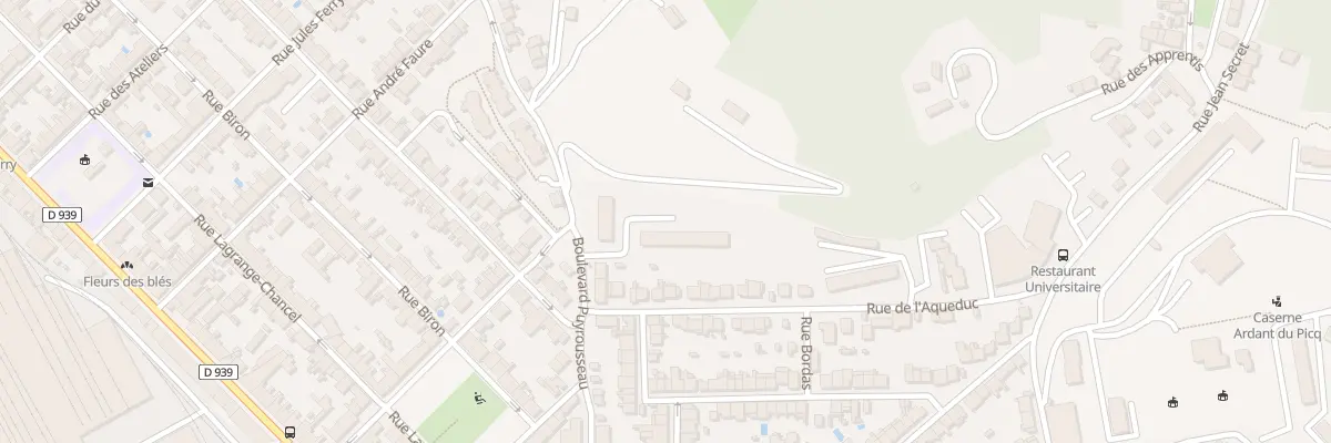 Plan du 66 Bd du Puyrousseau à Périgueux