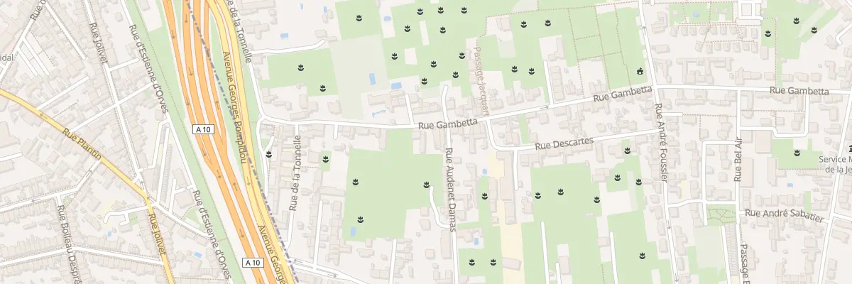 Plan du 19 Rue Gambetta à Saint-Pierre-des-Corps