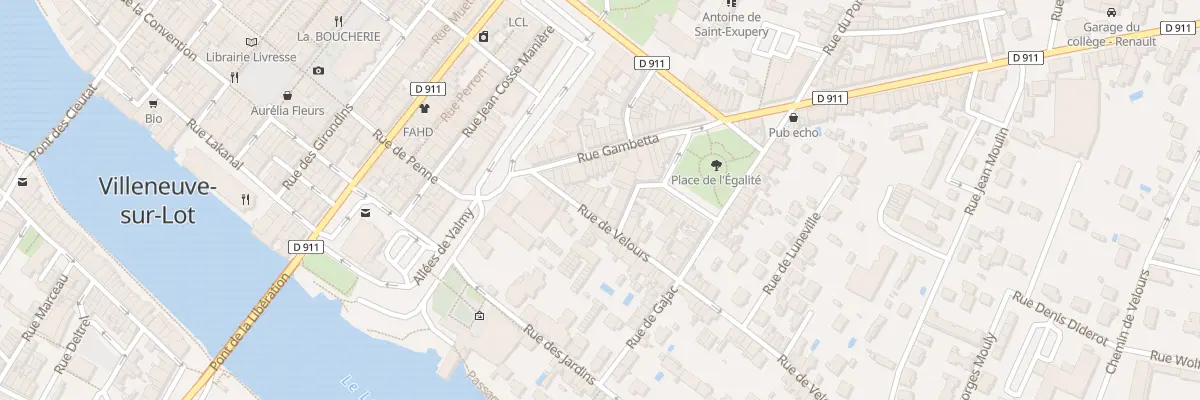 Plan du 13 Rue de Velours à Villeneuve-sur-Lot