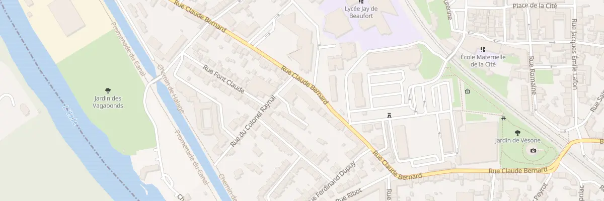 Plan du 77 Rue Claude Bernard à Périgueux
