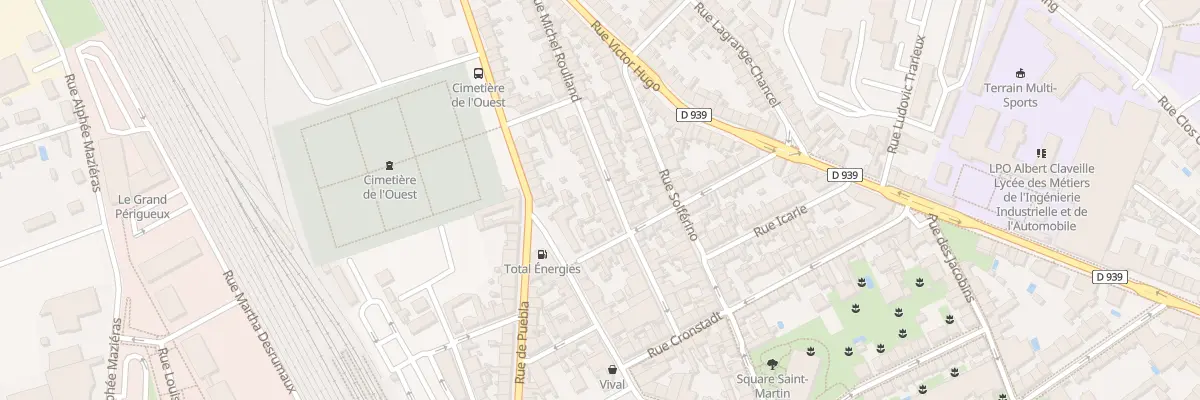 Plan du 27 Rue Michel Roulland à Périgueux