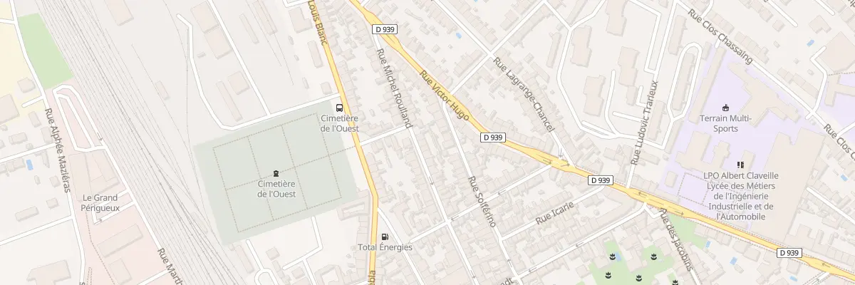 Plan du 44 Rue Michel Roulland à Périgueux