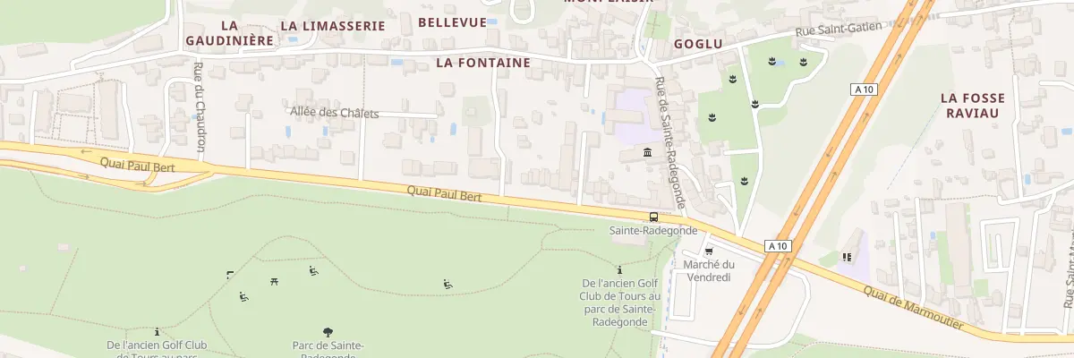 Plan du 164 Quai Paul Bert à Tours