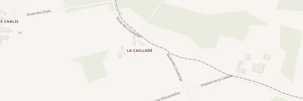 Plan du 74 Les Chalis à Bayac