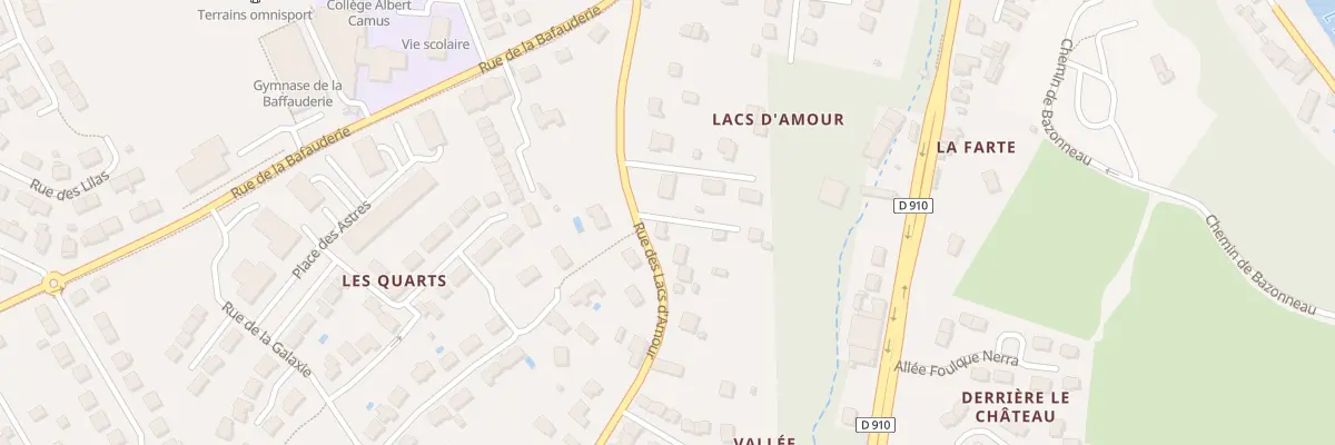 Plan du 14T Rue des Lacs d’Amours à Montbazon