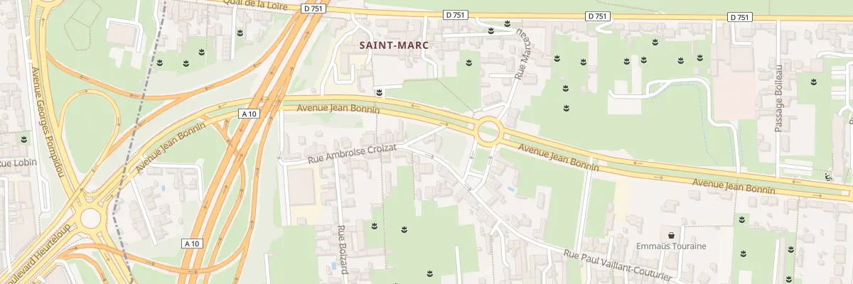 Plan du 92 Rue Ambroise Croizat à Saint-Pierre-des-Corps