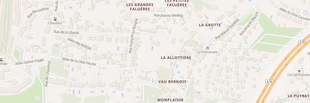 Plan du 21 Rue François le Borgne à Tours