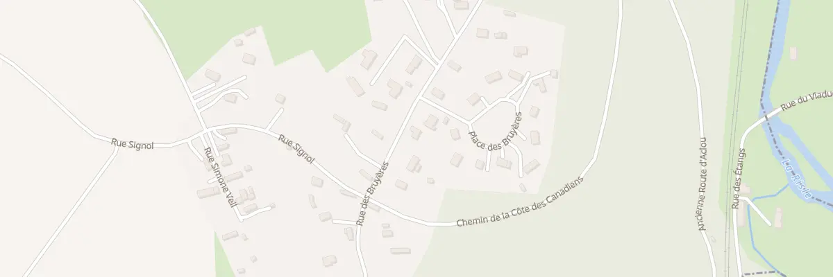 Plan du 27 Rue des Bruyères à Aclou