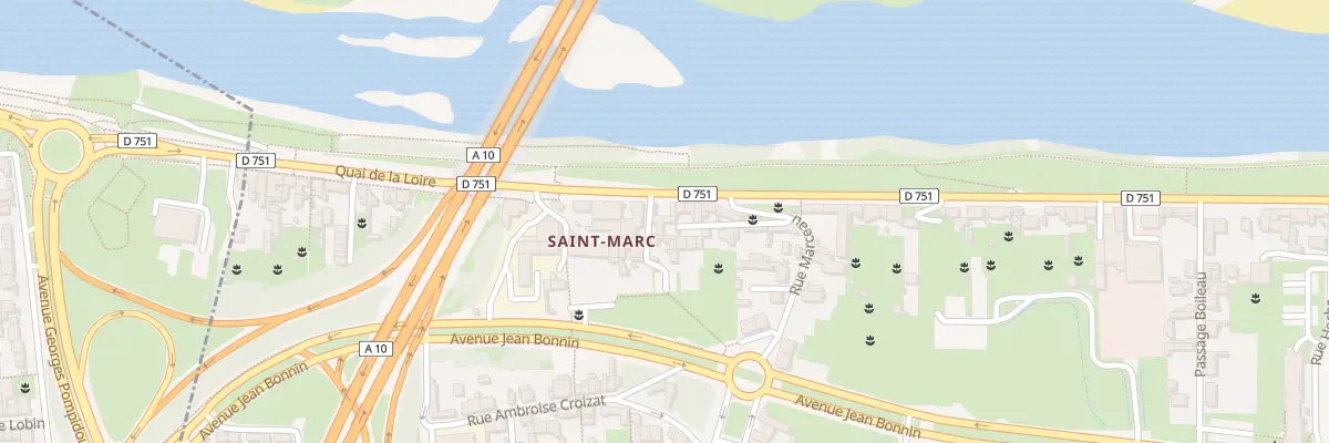 Plan du 33 Quai de la Loire à Saint-Pierre-des-Corps