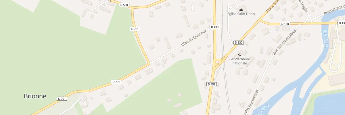 Plan du 10 Côte du Quesney à Brionne