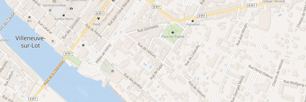 Plan du 21 Rue de Velours à Villeneuve-sur-Lot