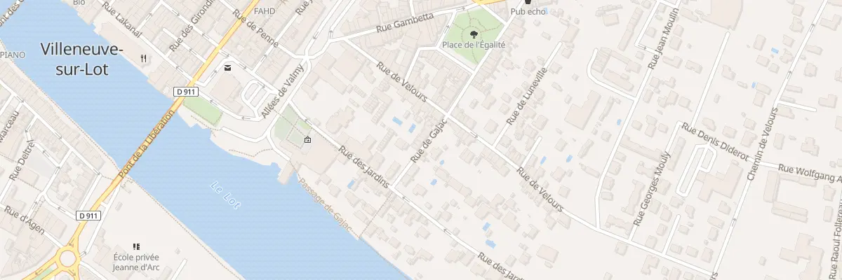 Plan du 7 Rue de Gajac à Villeneuve-sur-Lot
