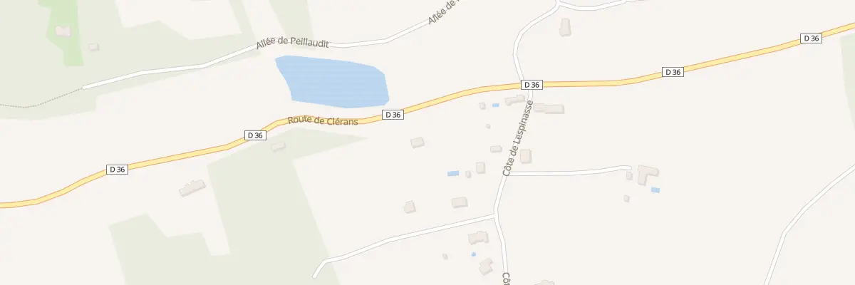Plan du 90G Lespinasse à Pressignac-Vicq