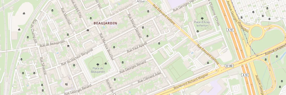 Plan du 31 Rue Marcel Sembat à Tours