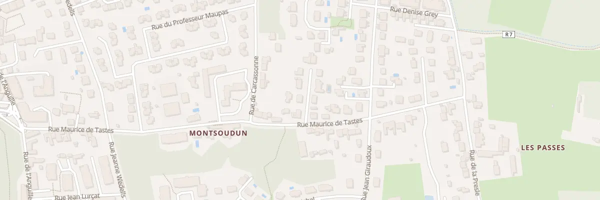 Plan du 4 Imp de Carcassonne à Tours