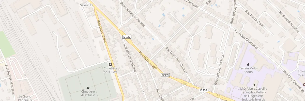 Plan du 3 Rue Philippe Parrot à Périgueux