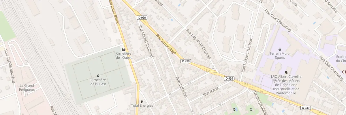 Plan du 123 Rue Victor Hugo à Périgueux
