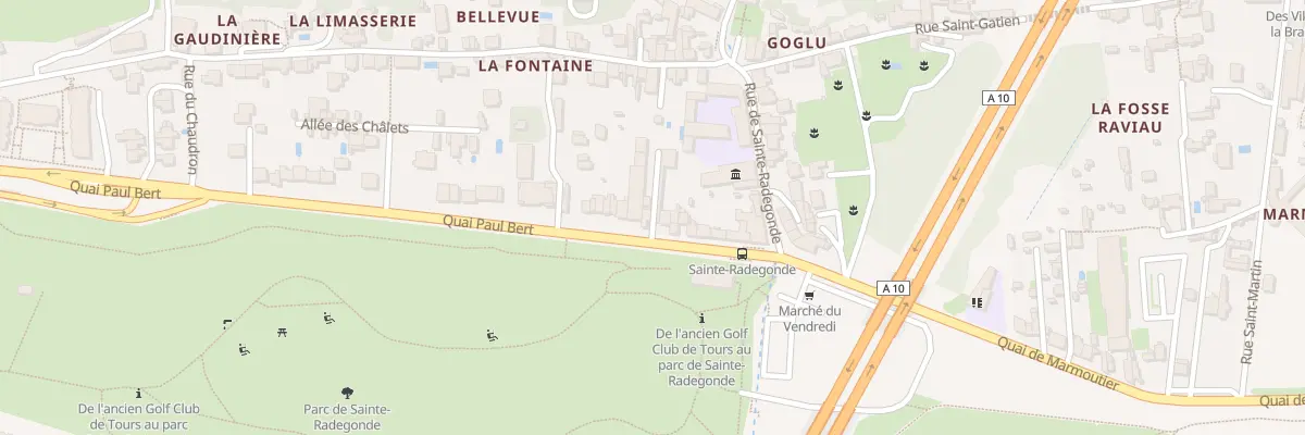 Plan du 169 Quai Paul Bert à Tours