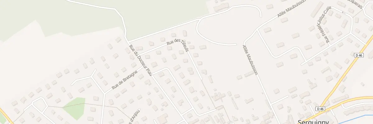 Plan du 10 Rue des Tilleuls à Serquigny