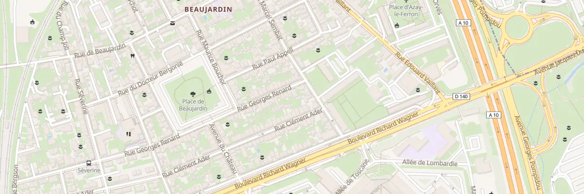 Plan du 107 Rue Georges Renard à Tours