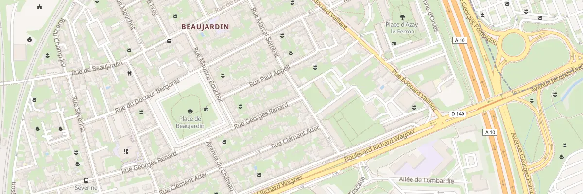 Plan du 70 Rue Georges Renard à Tours