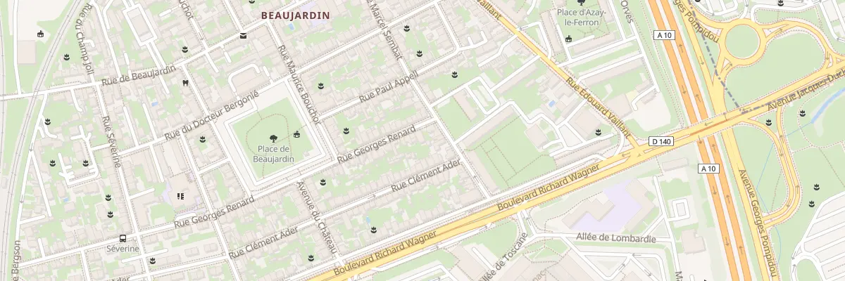Plan du 109 Rue Georges Renard à Tours