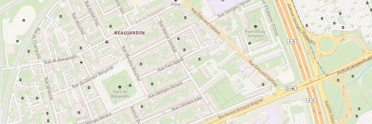 Plan du 28 Rue Marcel Sembat à Tours