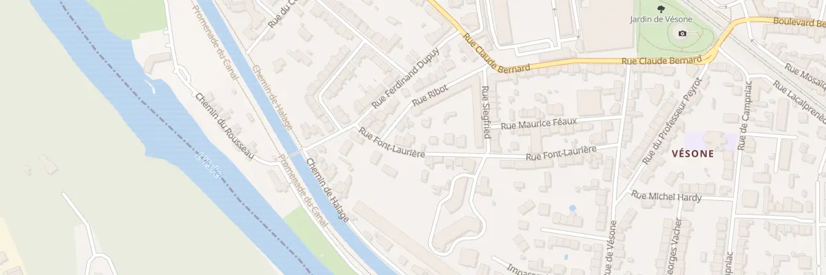 Plan du 42 Rue Font Laurière à Périgueux
