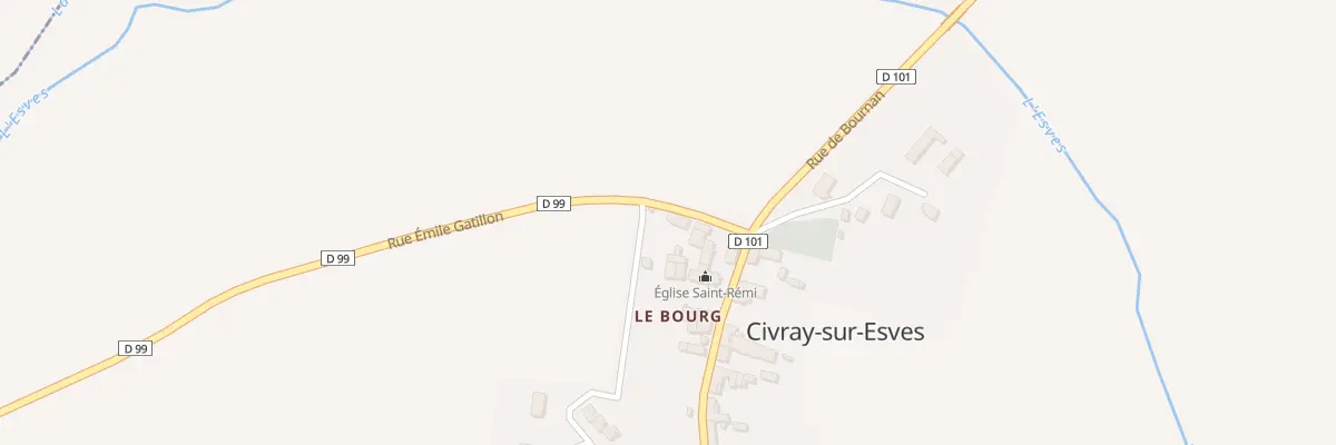Plan du 5 Rue Emile Gatillon à Civray-sur-Esves