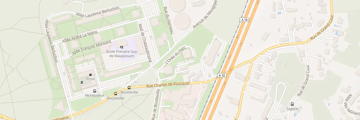 Plan du 2 Rue Charles de Foucauld à Tours