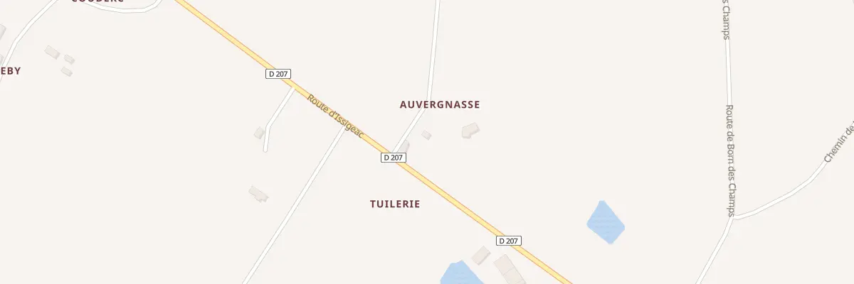 Plan du 14 Auvergnasse à Mazières-Naresse