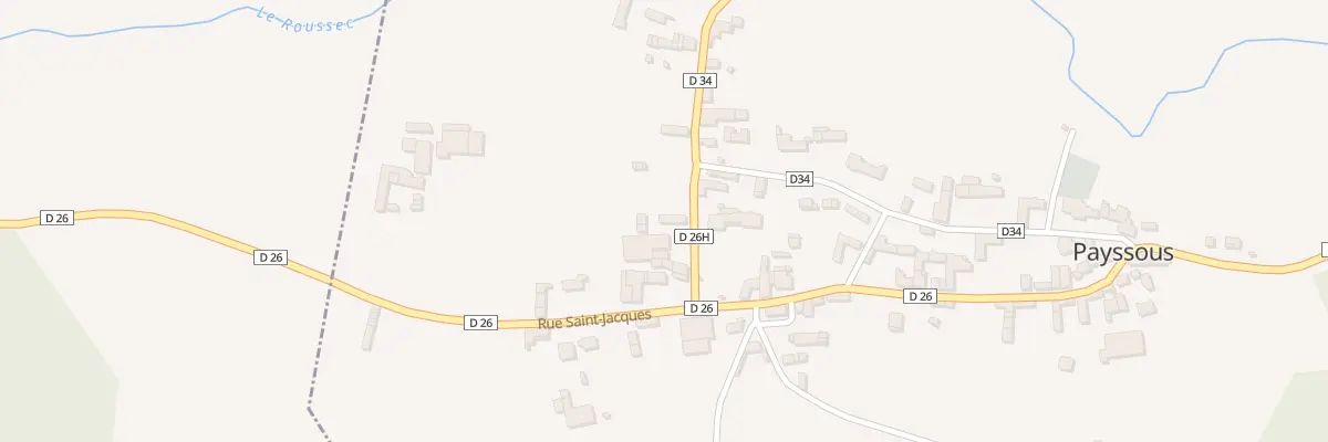 Plan du 56 Le Village à Payssous