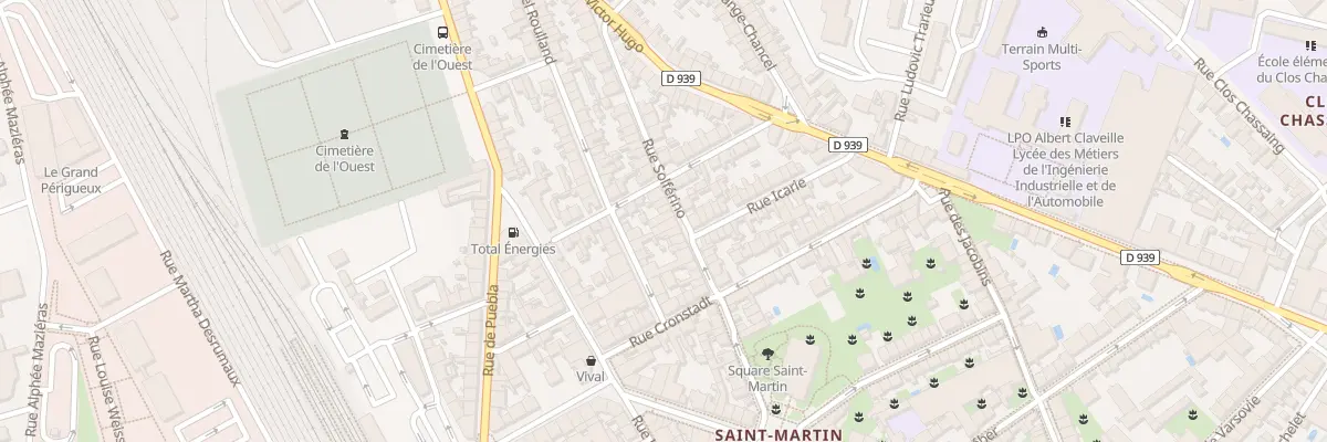 Plan du 43 Rue Solferino à Périgueux