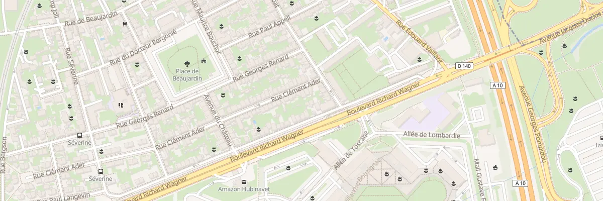 Plan du 93 Rue Clément Ader à Tours