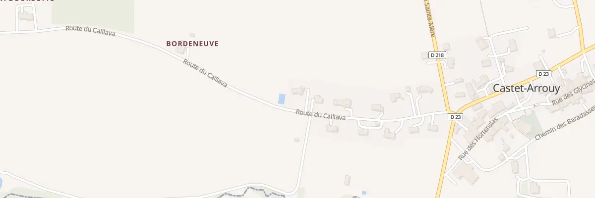 Plan du 12 Rte de Caillava à Castet-Arrouy