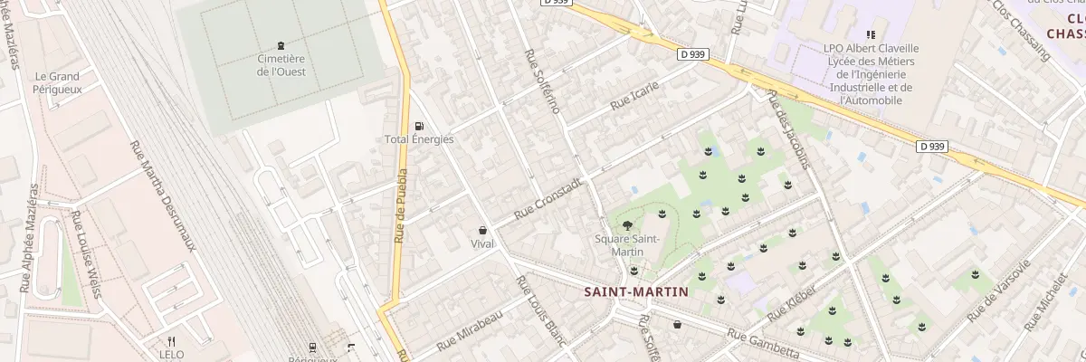 Plan du 2B Rue Michel Roulland à Périgueux