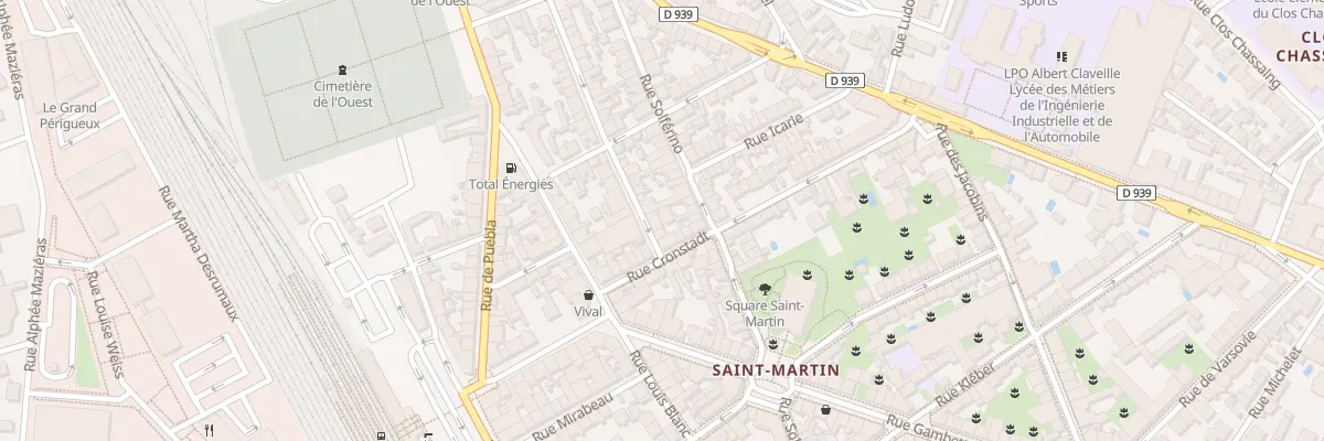 Plan du 4 Rue Michel Roulland à Périgueux