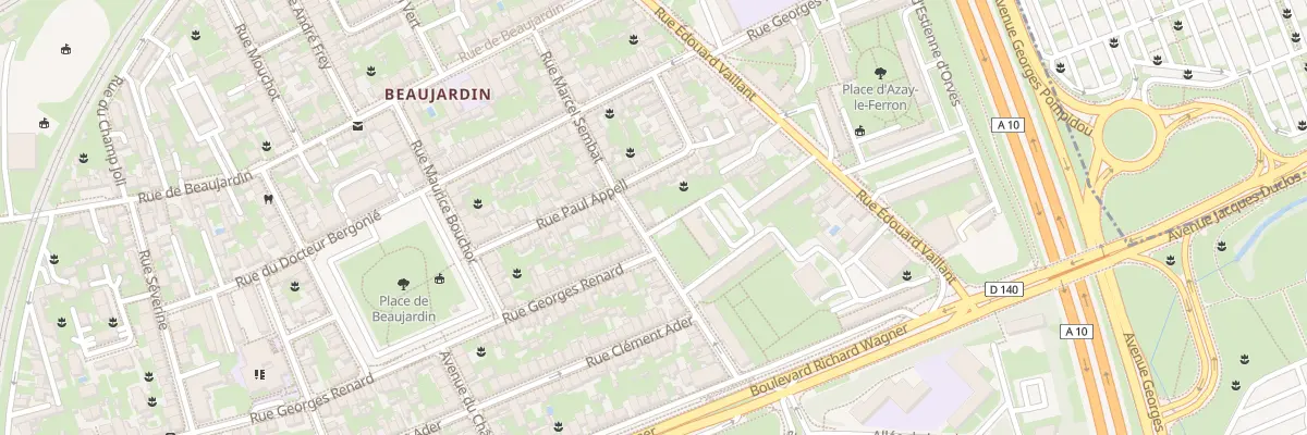 Plan du 32 Rue Marcel Sembat à Tours