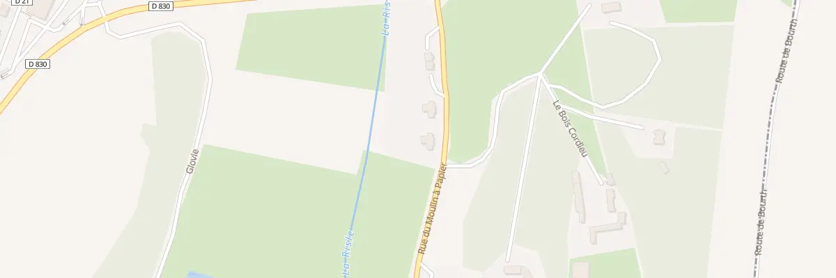Plan du 8 Rue du Moulin a Papier à Rugles