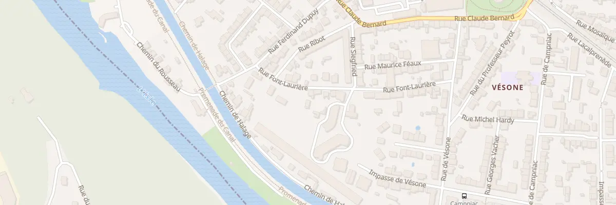 Plan du 41 Rue Font Laurière à Périgueux
