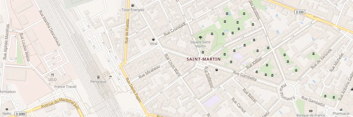 Plan du 87 Rue Gambetta à Périgueux